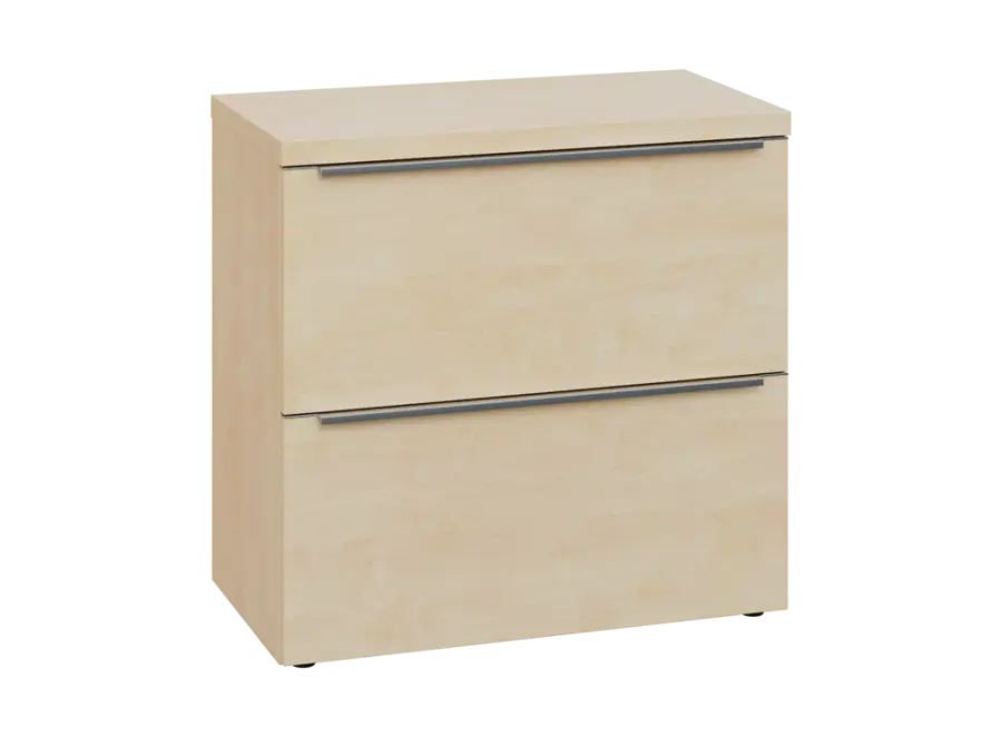 SIN 2 - 82Z kancelářská skříň, 2-zásuvková, 770x800x400, bříza světlá